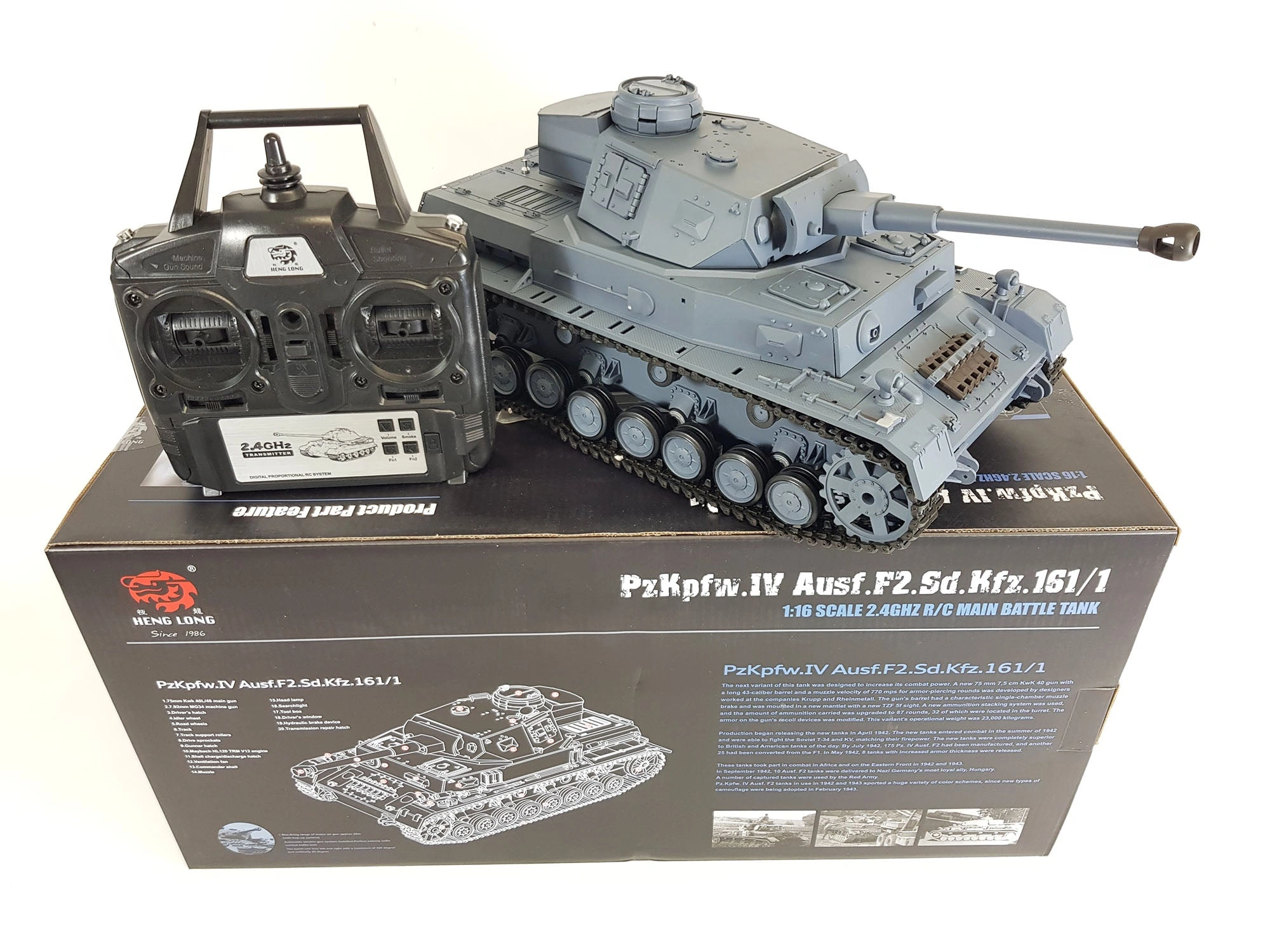 HENG LONG 1/16 Panzer IV Radio Tank – 2.4G Remote Control, Smoke Effects!